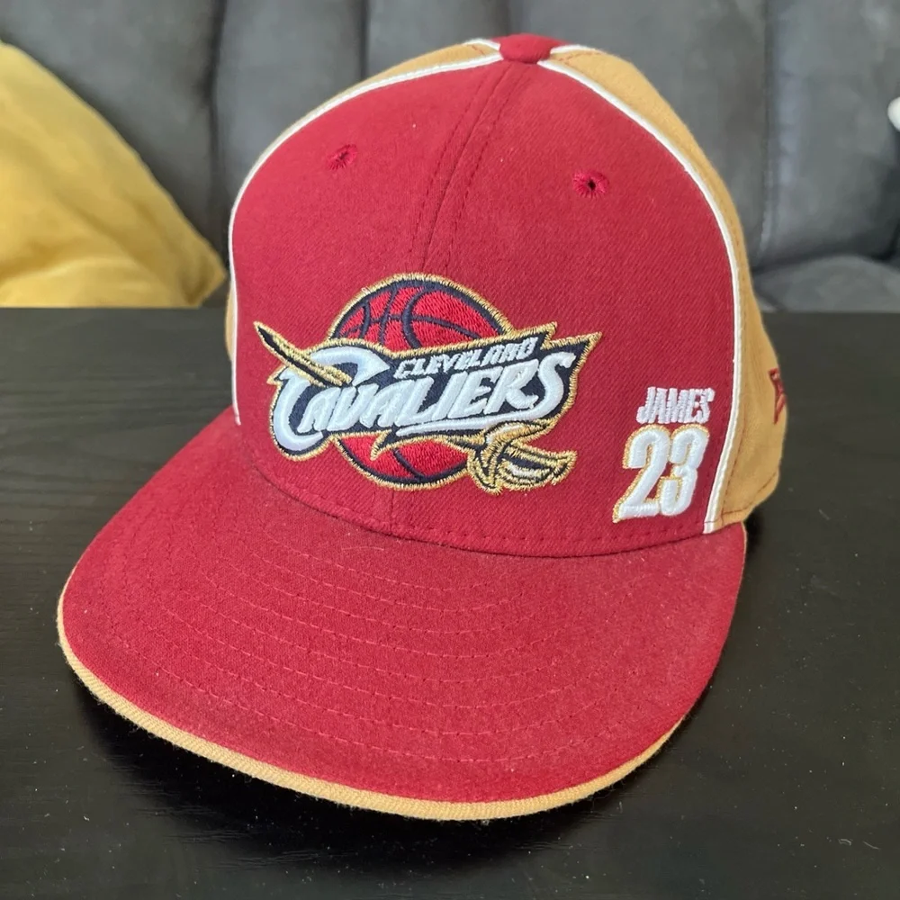 New Era Red and Tan NBA Cap